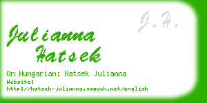 julianna hatsek business card